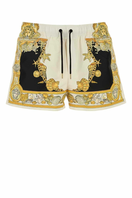 Photo: Versace Printed Polyester Swimming Shorts
