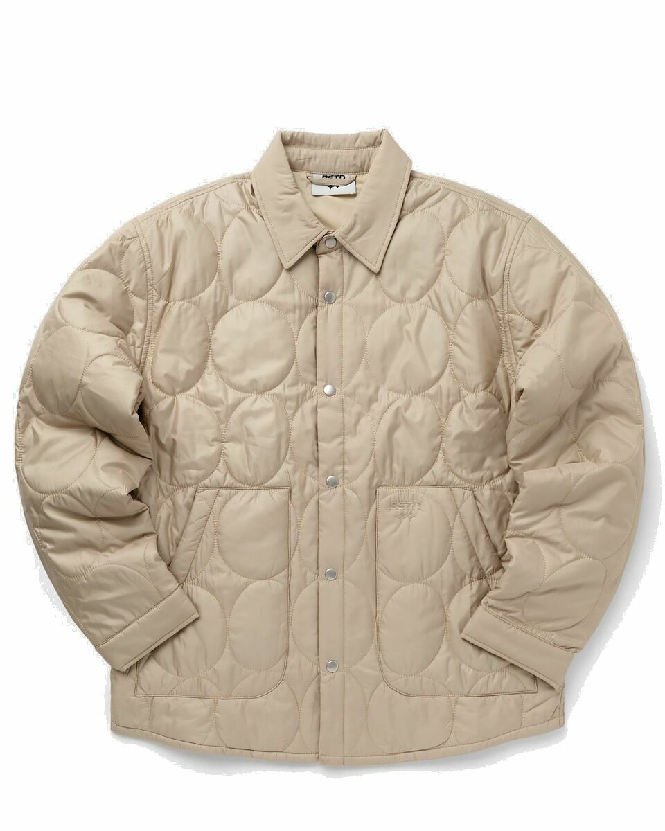 Photo: Bstn Brand Quilted Overshirt Brown - Mens - Overshirts