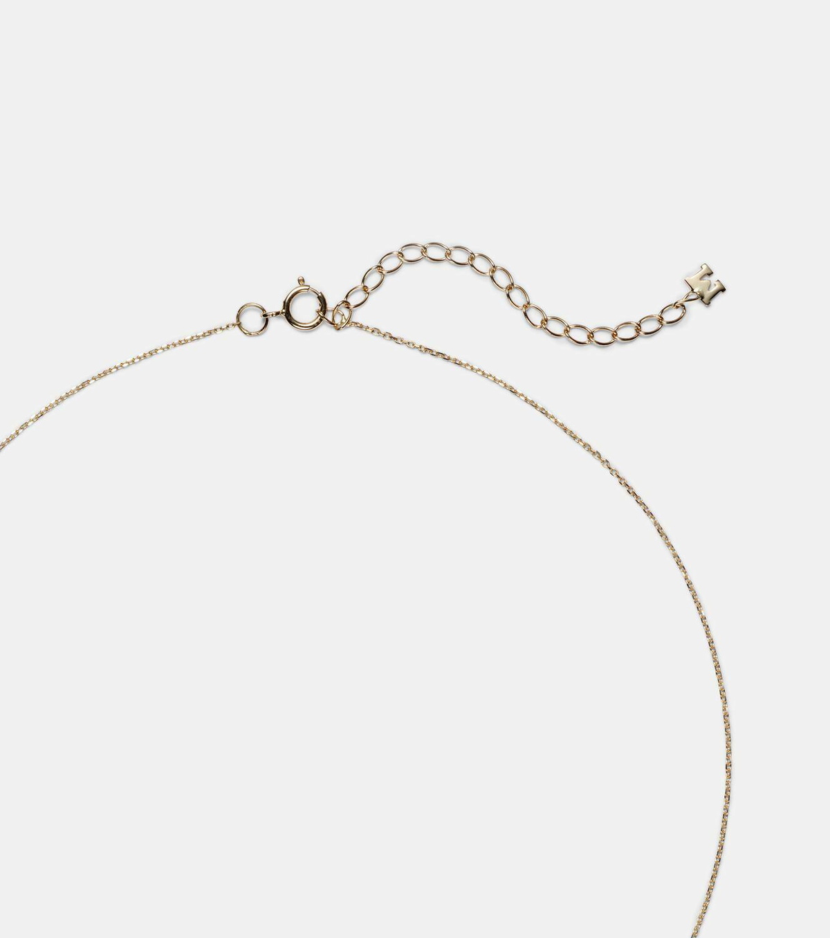 Mateo Donut 14kt gold necklace with jade