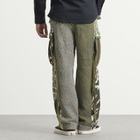 Maharishi Men's Maha Rice Stitch M65 Cargo Pants in Ecru/Olive
