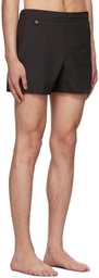 Givenchy Black Woven Shiny Swim Shorts