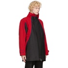 Keenkee Black and Red Flap Parka