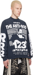 Rivington Roi Rebis Black 'The Anti-Body' Vintage Long Sleeve T-shirt