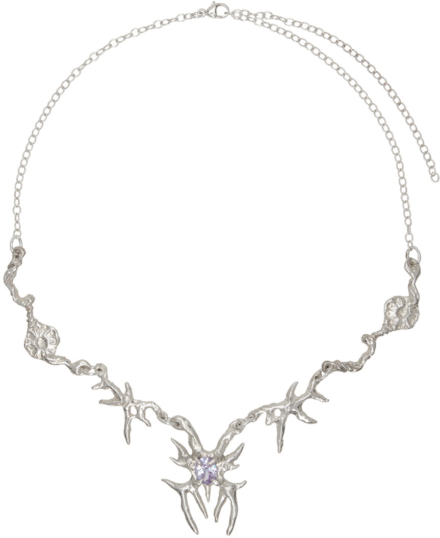 Harlot Hands SSENSE Exclusive Silver Elain Butterfly Necklace
