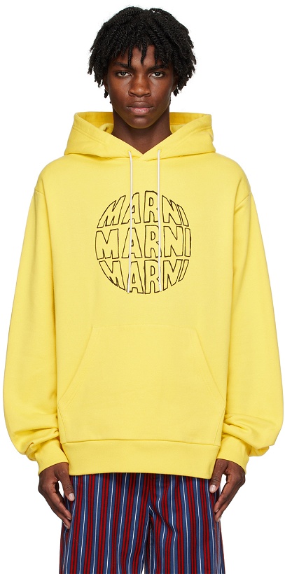 Photo: Marni Yellow Printed Hoodie