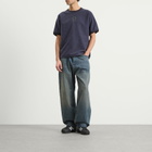 Brain Dead Men's Slubby Ringer T-Shirt in Navy