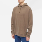 Norse Projects Men's Fraser Tab Series Popover Hoody in Taupe