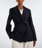 Róhe Double-breasted wool and mohair blazer