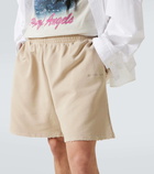 Balenciaga Back distressed logo cotton shorts
