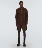 Rick Owens Oversized virgin wool overshirt