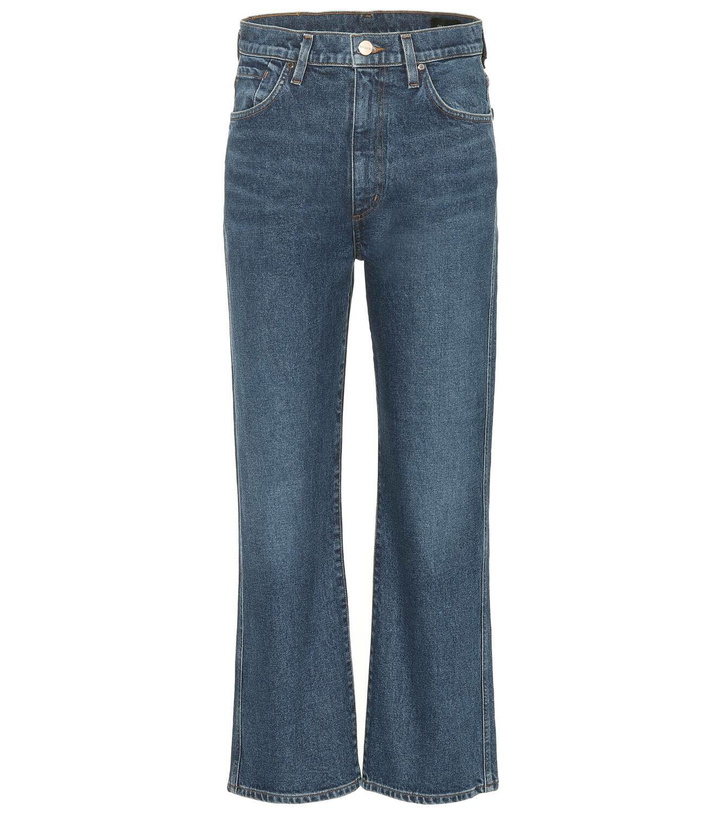 Photo: Goldsign High-rise cropped wide-leg jeans