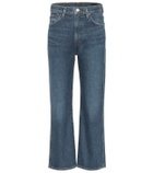 Goldsign High-rise cropped wide-leg jeans