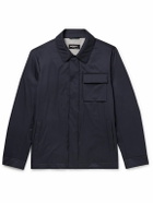 Kiton - Tech-Twill Overshirt - Blue