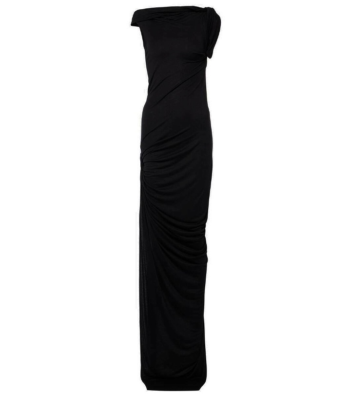 Photo: Rick Owens Lilies one-shoulder draped maxi dress