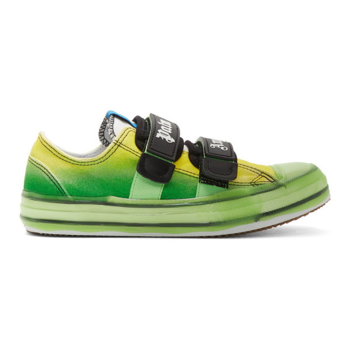 Photo: Palm Angels Green Vulcanized Sneakers