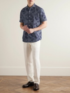 Peter Millar - Banks Cotton-Jacquard Shirt - Blue