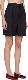 Maison Margiela Black Tailored Shorts