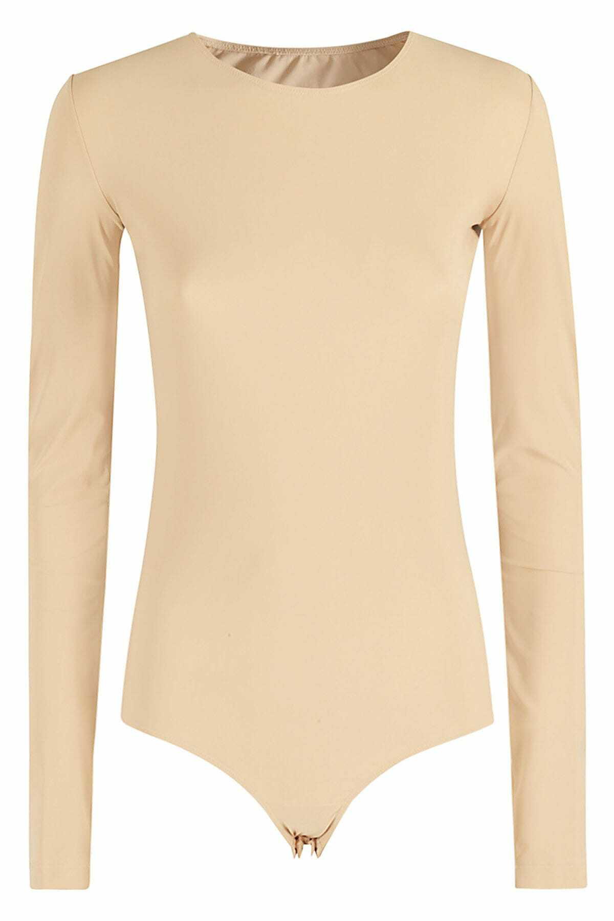 Tシャツ・カットソー Mm6 Maison Margiela Long-Sleeved Leotard MM6 Maison Margiela - Long Sleeve Jersey Logo Bodysuit | HBX