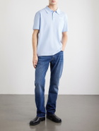 Givenchy - Logo-Appliqué Cotton-Piqué Polo Shirt - Blue
