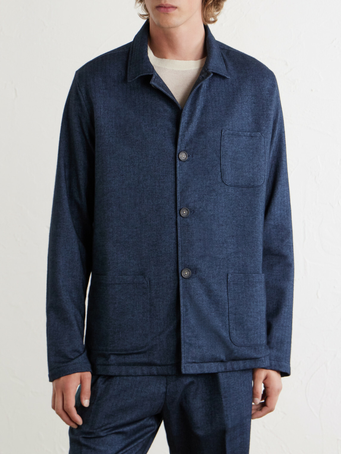 Massimo Alba - Florida Cotton Suit Jacket - Blue