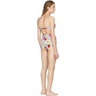 Dolce and Gabbana Multicolor Floral Print Swimsuit