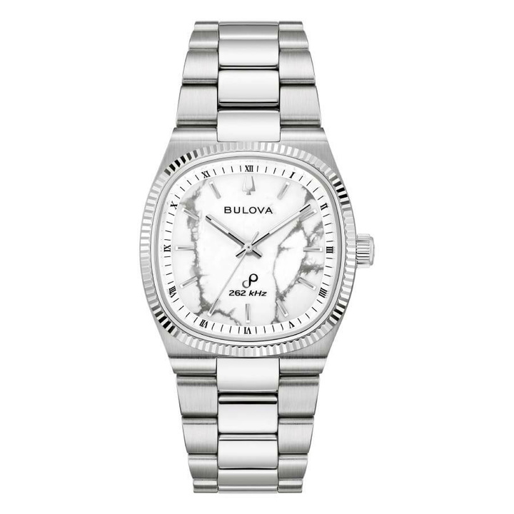 Photo: Bulova Super Seville Magnesite Quartz White Dial Mens Watch 96A344