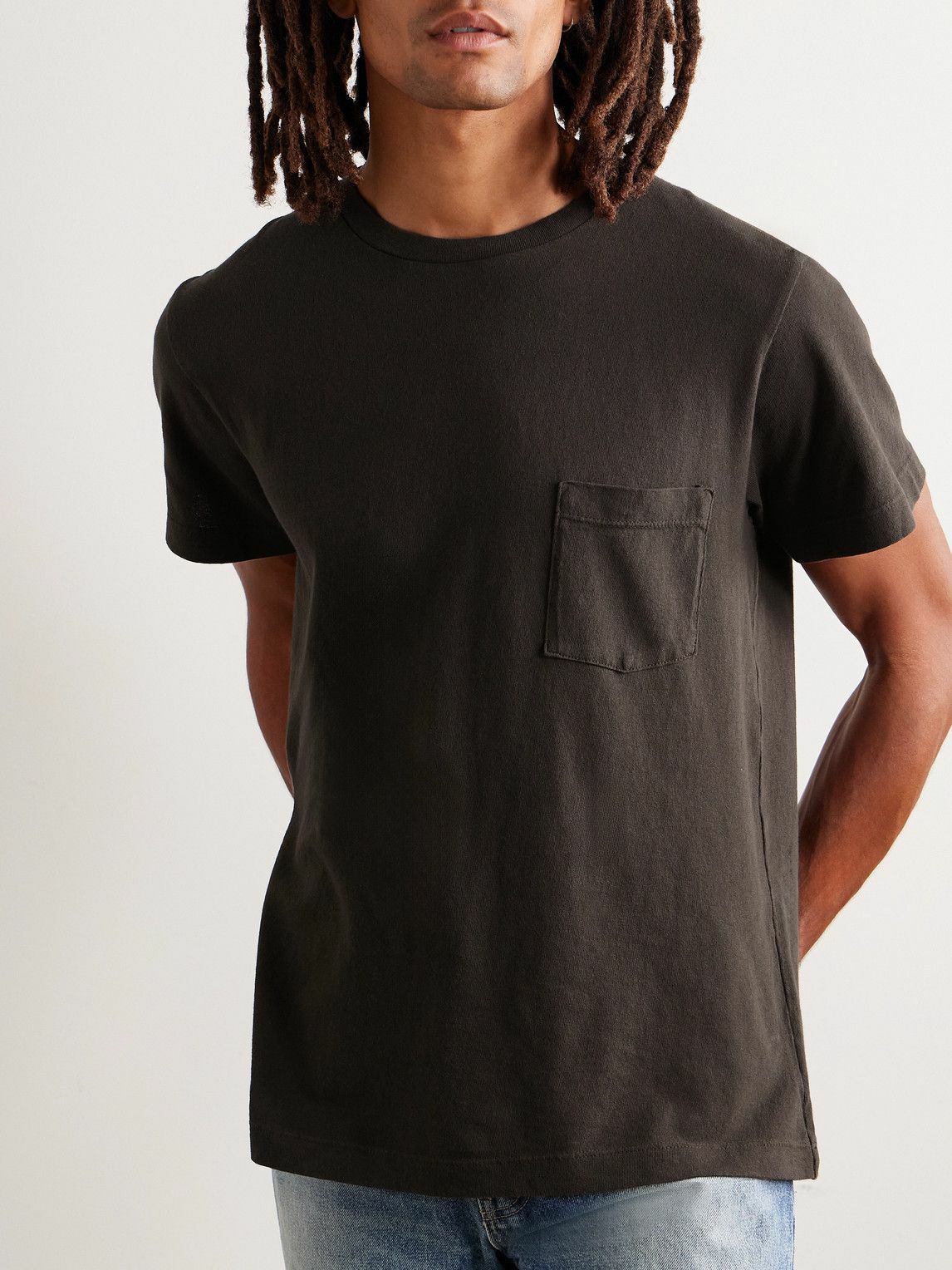 Nili Lotan - Brandon Cotton-Jersey T-Shirt - Brown
