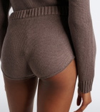 Magda Butrym Ribbed-knit cotton shorts