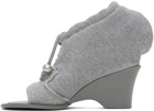 GRAPE Gray Hoodie#2 Heeled Sandals