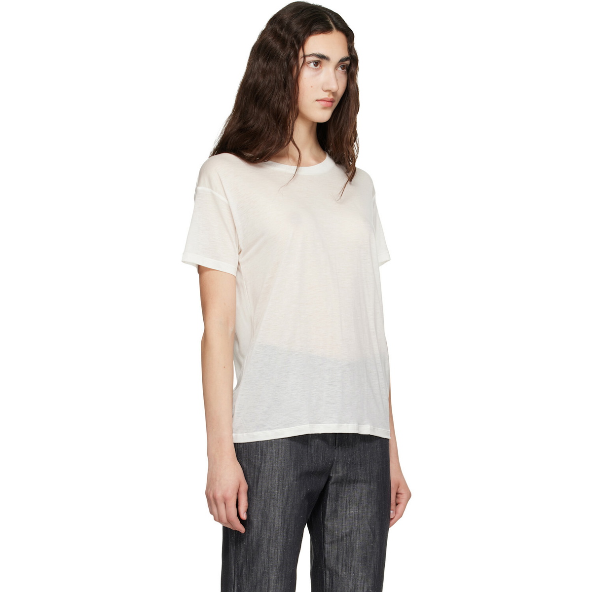 Baserange White Loose T-shirt