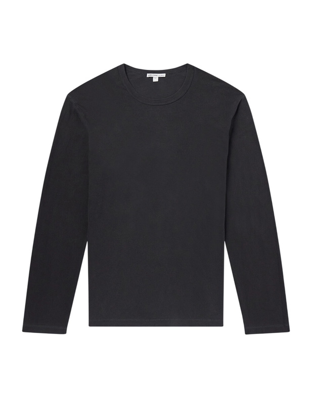 Photo: James Perse - Cotton-Jersey T-Shirt - Black