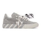 Off-White Grey Suede Vulcanized Low Sneakers