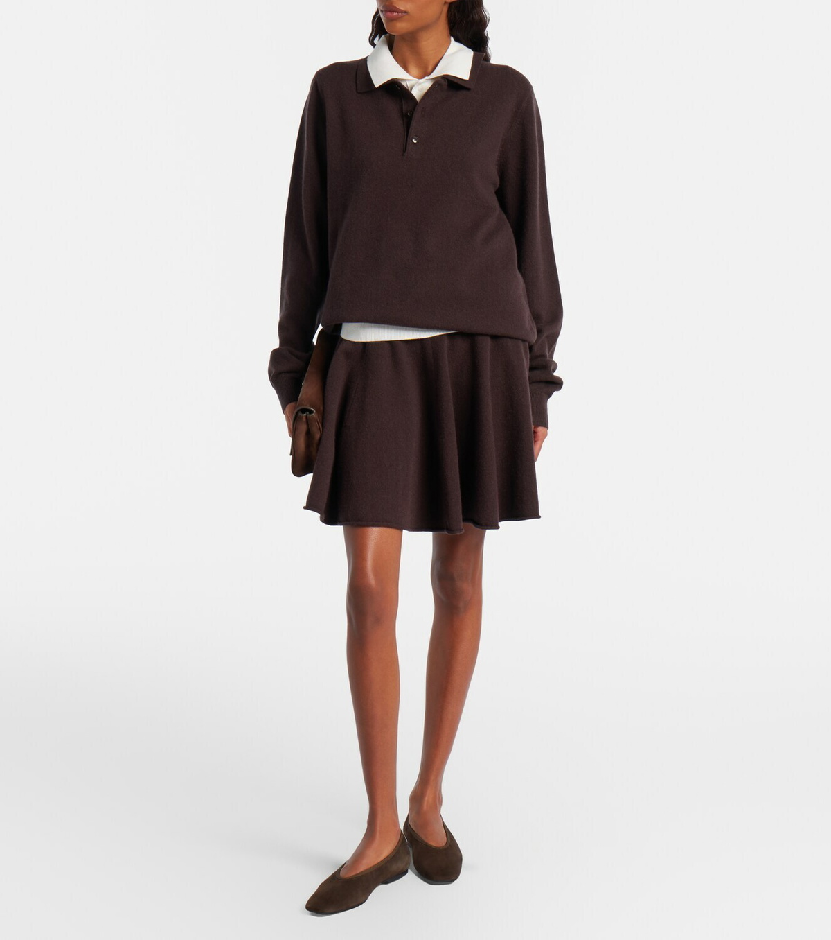 Extreme Cashmere N°379 Girl cashmere-blend miniskirt