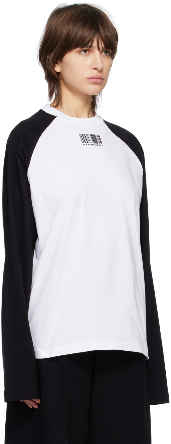VTMNTS Black Barcode Long Sleeve T-Shirt