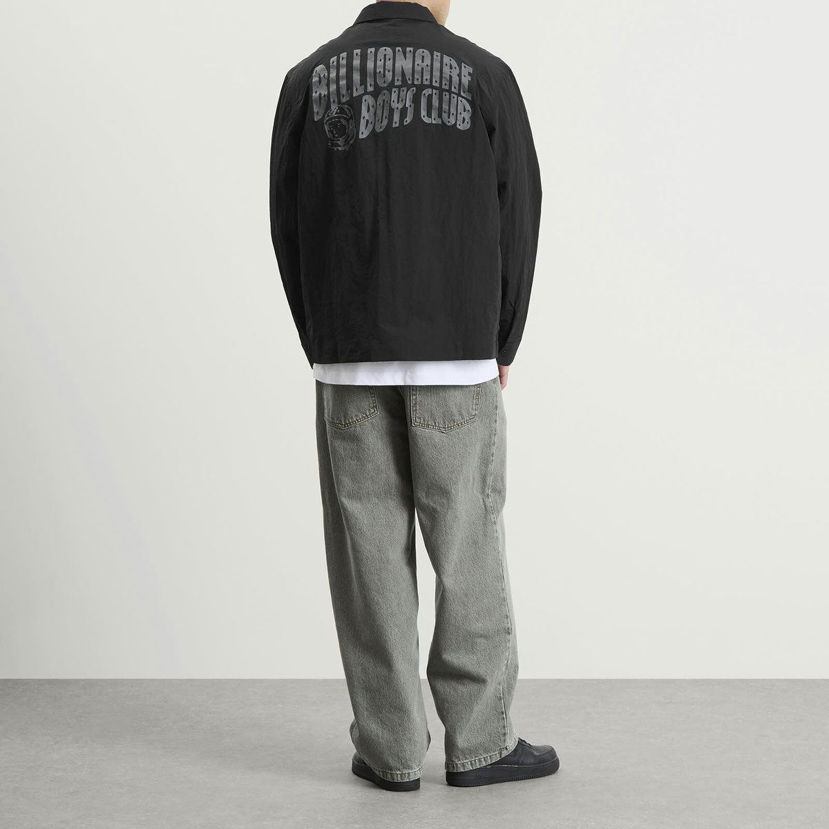 Billionaire Boys Club Men's Arch Logo Nylon Overshirt in Black