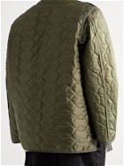 THE REAL MCCOY'S - M-65 Quilted Nylon Jacket Liner - Green
