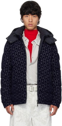 Moncler Navy & Black Savoie Reversible Down Jacket