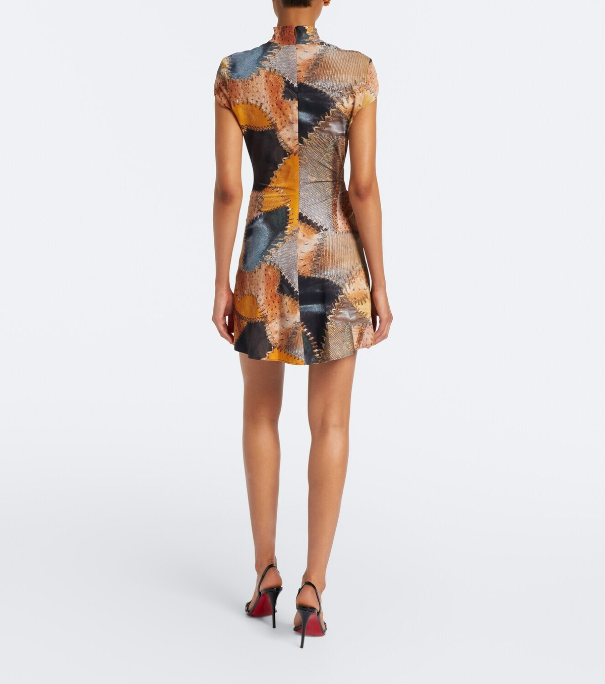Roberto Cavalli Ruched trompe l’œil minidress