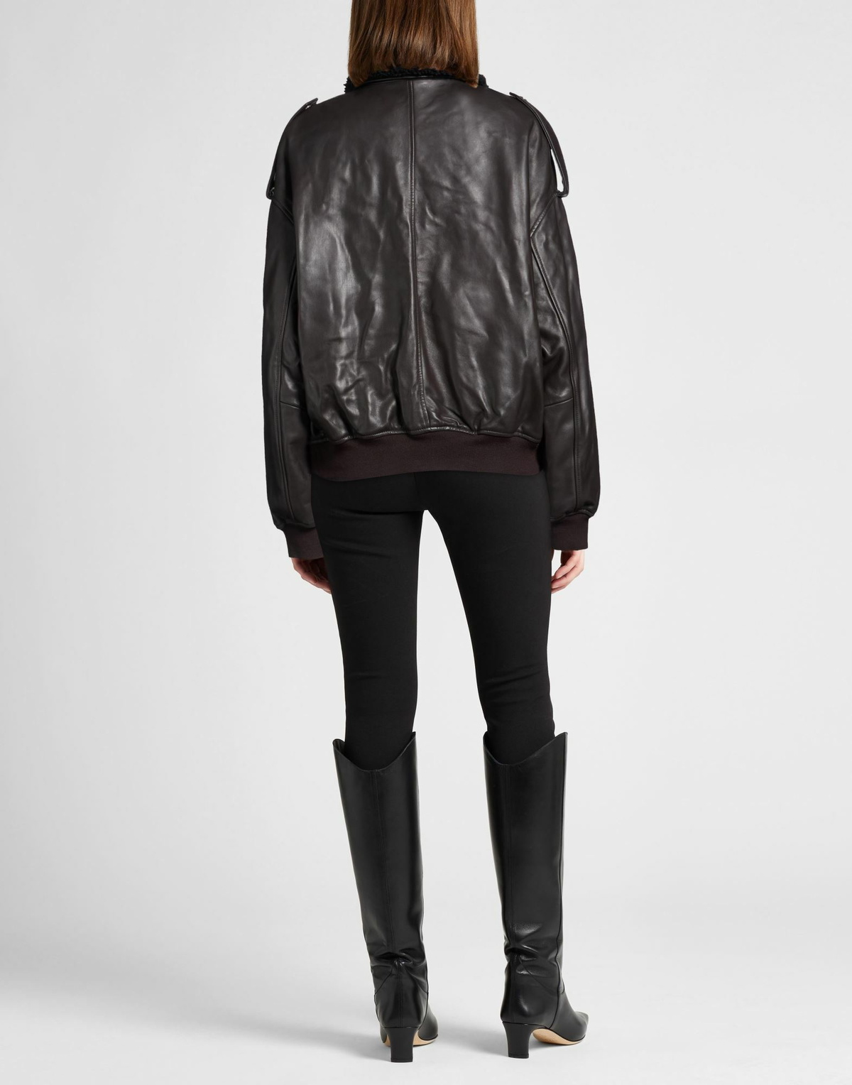 Maje Womens Jacket Dark in Brown