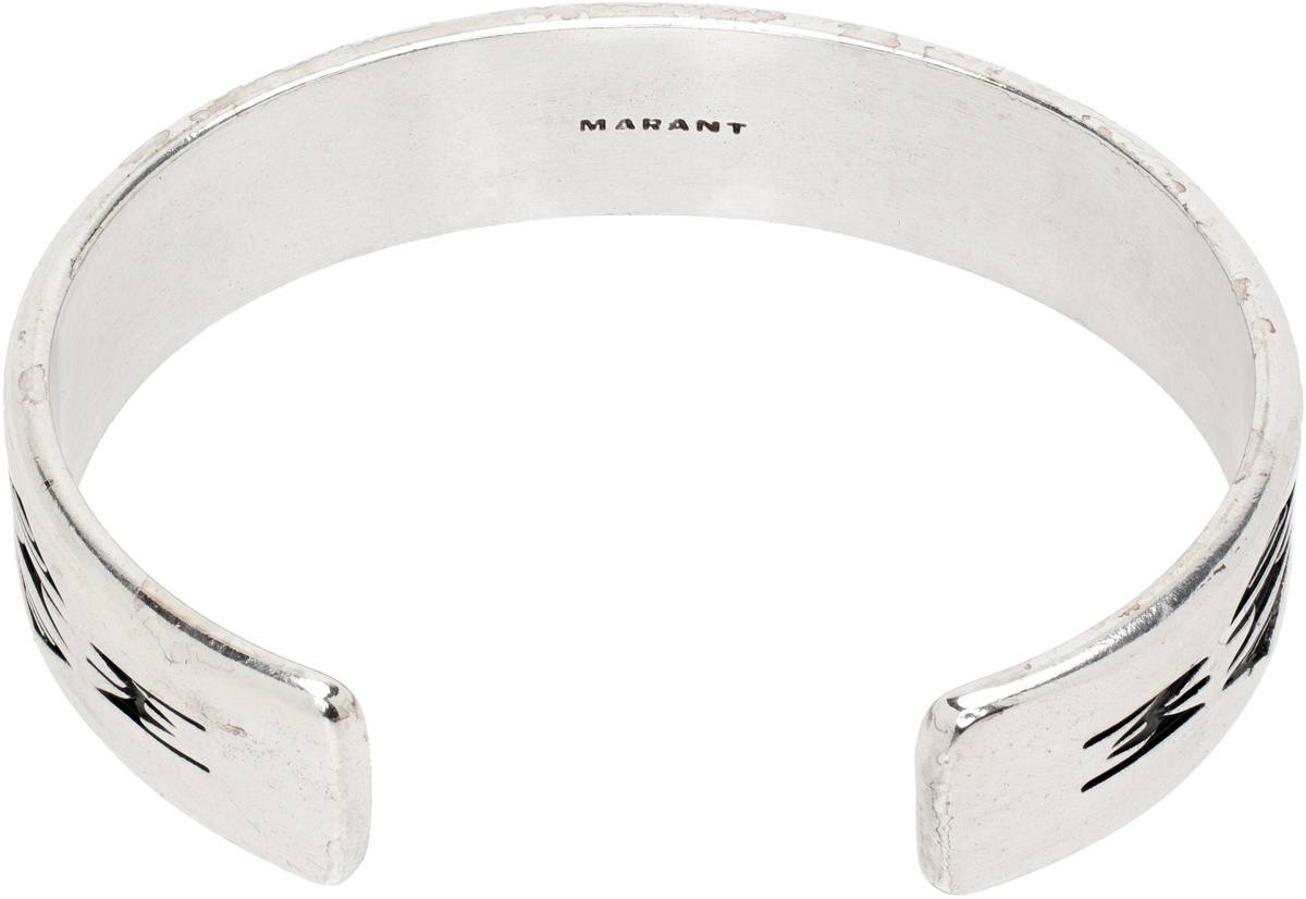 Isabel Marant Silver Engraved Bracelet