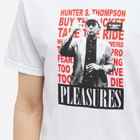 Pleasures X Hunter S. Thompson No Smoking T-Shirt in White
