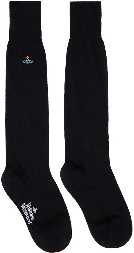 Photo: Vivienne Westwood Black Uni Colour High Socks