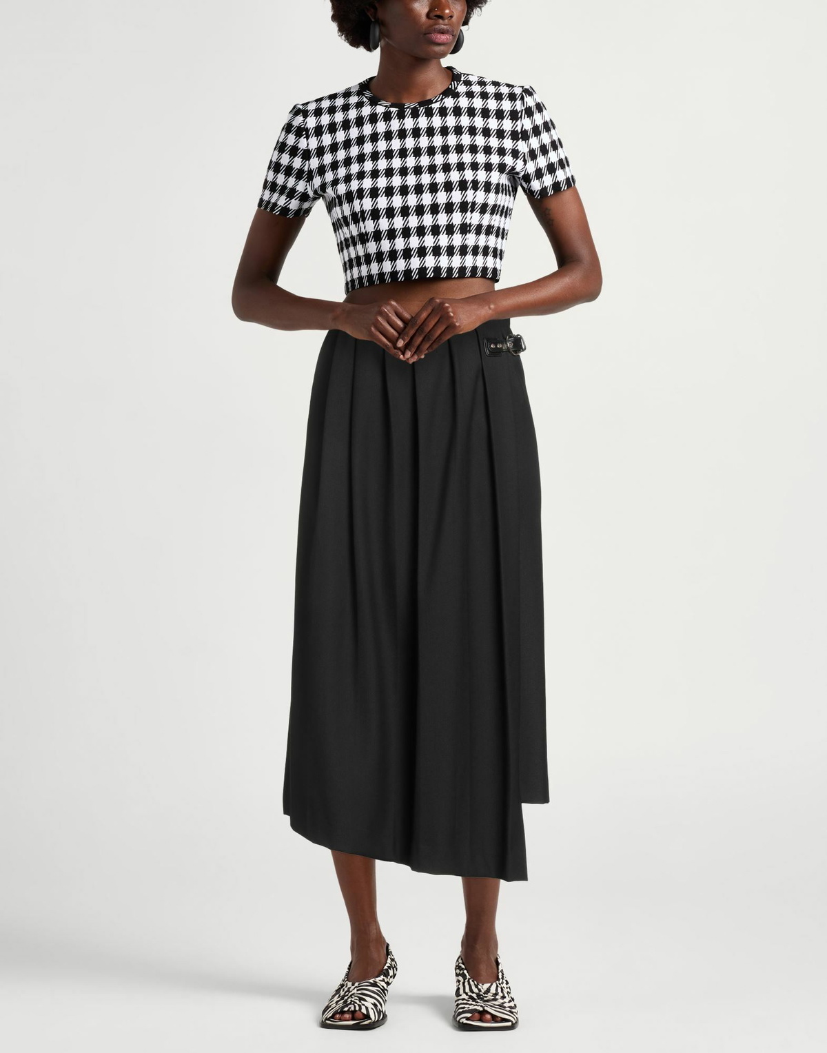 Maje Womens Midi skirt in Black