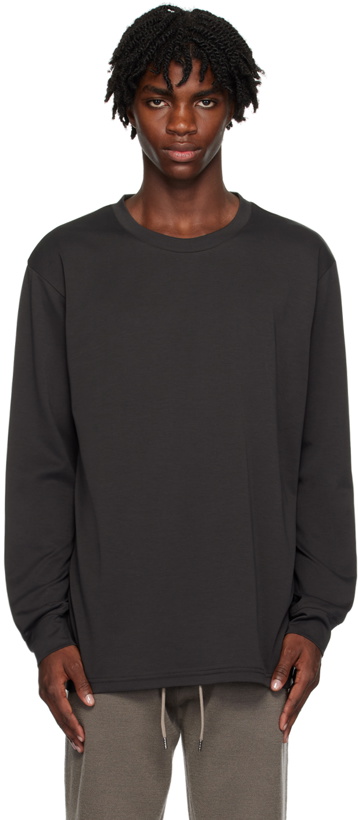 Photo: ATTACHMENT Gray Double-Face Long Sleeve T-Shirt