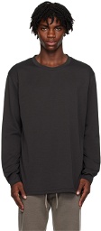 ATTACHMENT Gray Double-Face Long Sleeve T-Shirt
