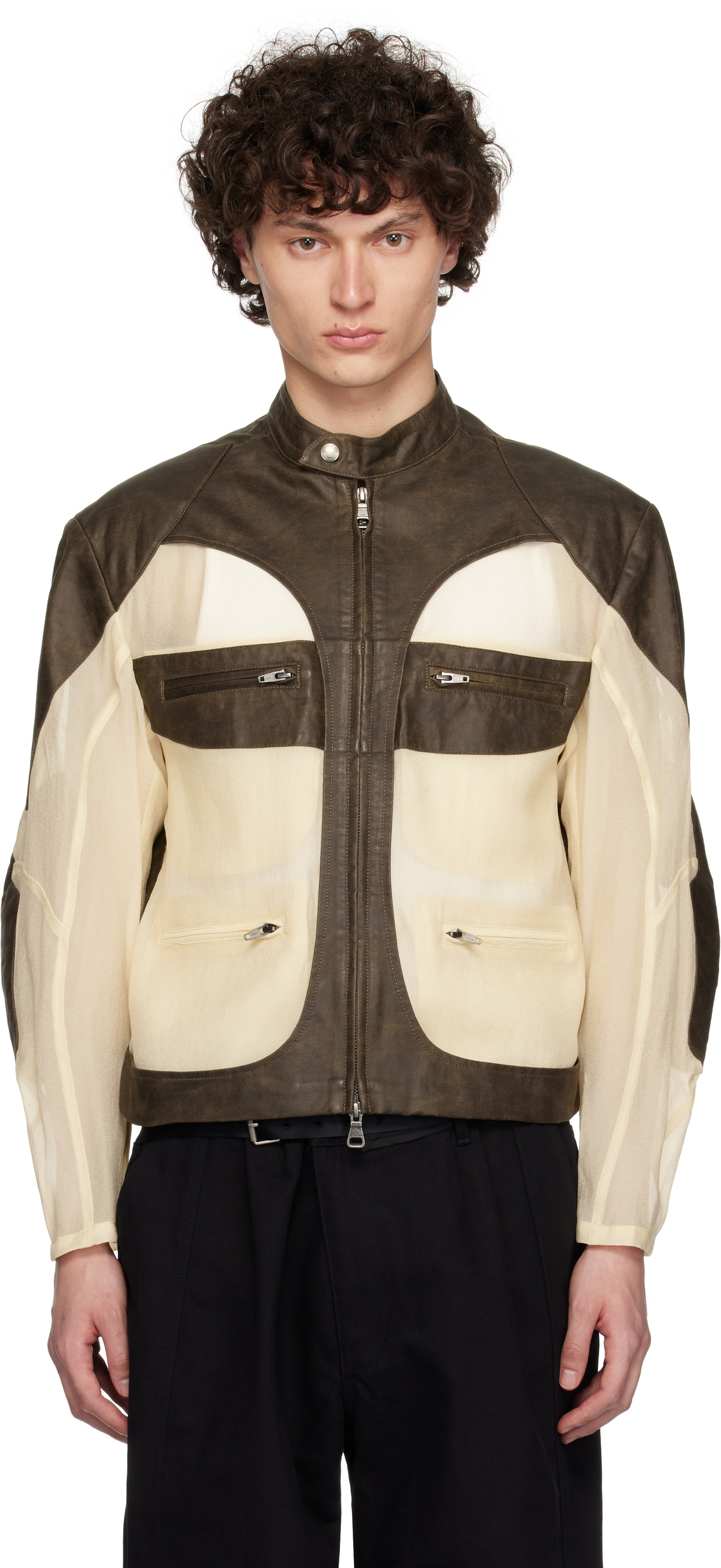 ANDERSSON BELLレザージャケット ANDERSSON BELL LEATHER VARSITY JACKET