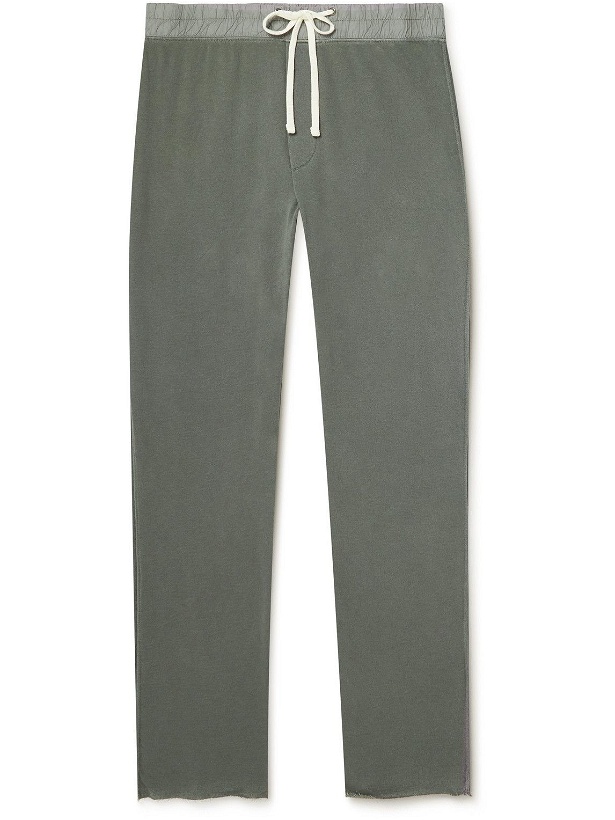Photo: James Perse - Straight-Leg Supima Cotton-Jersey Sweatpants - Green