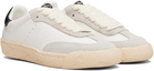 Maison MIHARA YASUHIRO White 'Francis' Past Sole Mixed Material Low-Top Sneakers