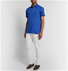 Kiton - Cotton-Jersey Polo Shirt - Blue