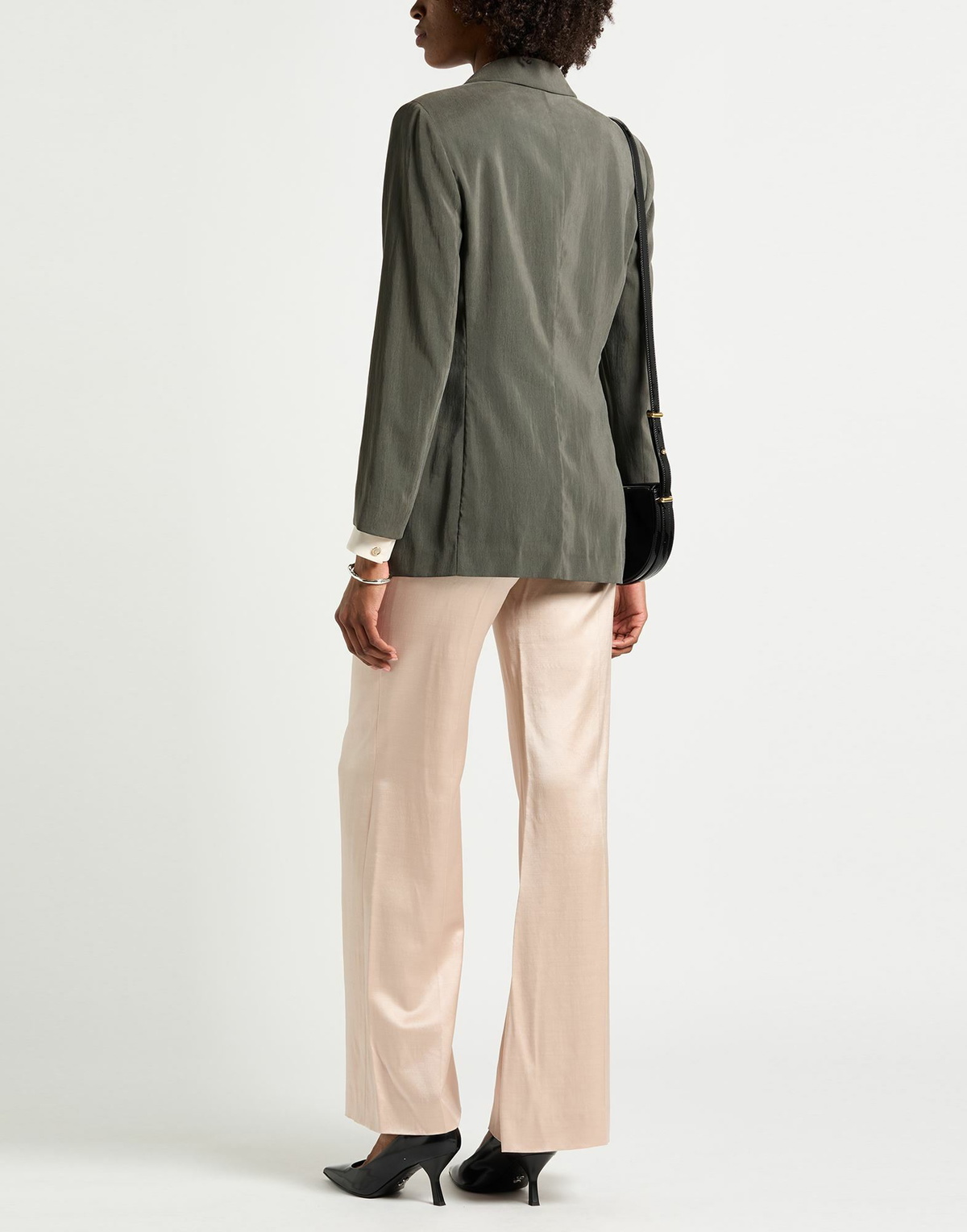 Giorgio Armani Womens Blazer Military in Green